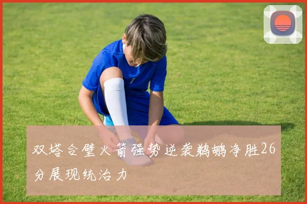 双塔合璧火箭强势逆袭鹈鹕净胜26分展现统治力